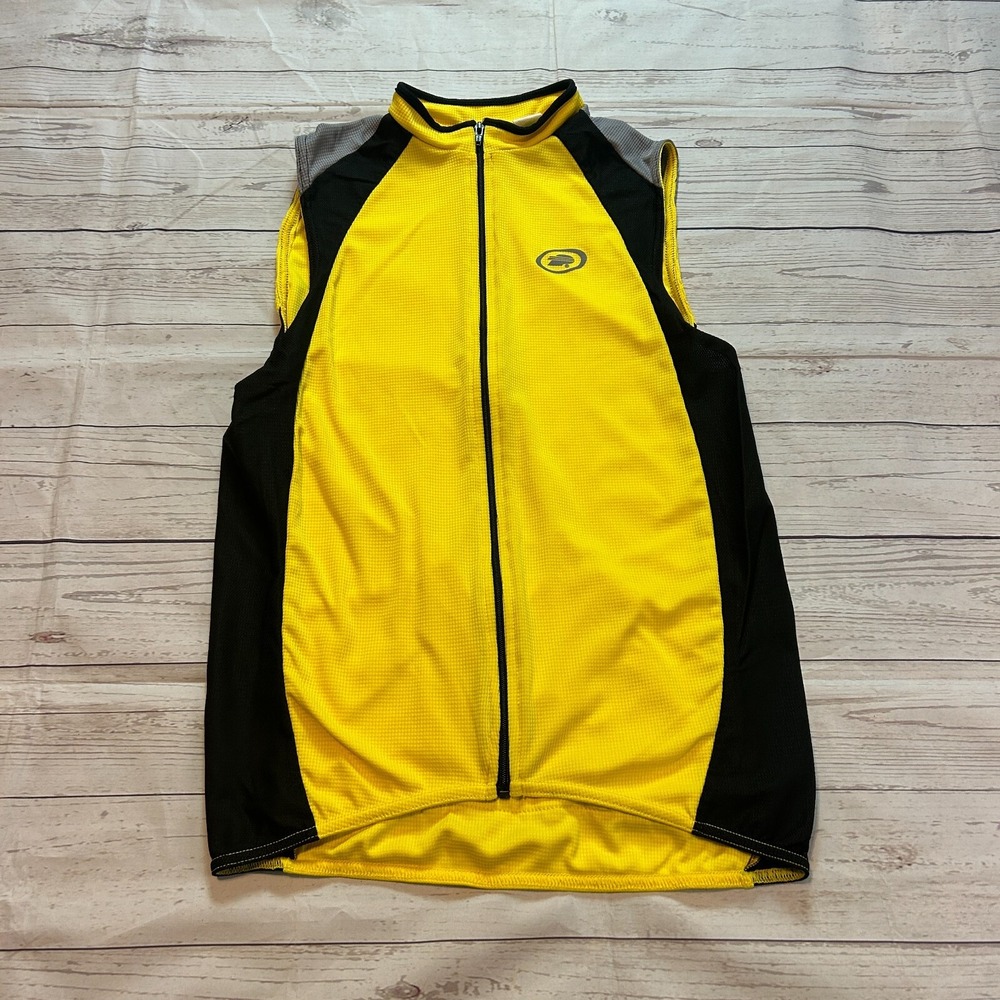 Performance Bike‎ Yellow Jersey Ultra Full Zip Three Pocket Men's Size Medium